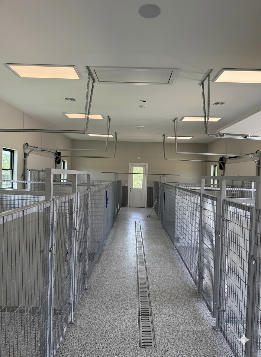 Commercial kennel wire mesh pen dividers